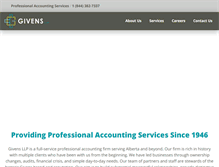 Tablet Screenshot of givens.ca